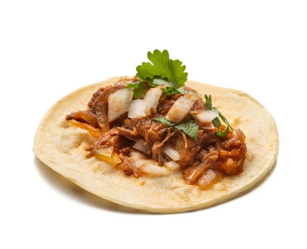 La Tentación Taqueria - Taco de tinga de res estilo ana