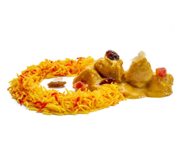 Shapla 2- Pollo korma con arroz pilao